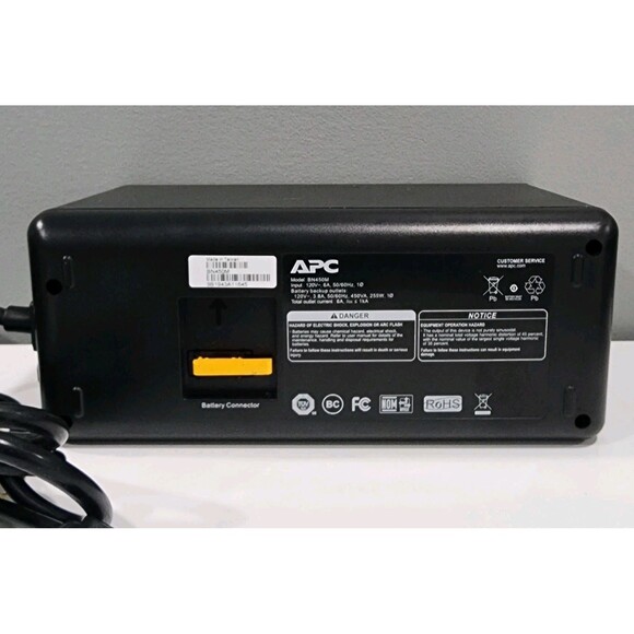 APC Back-UPS 450 BN450M 120V 6A 450VA 255W 6-Outlet Surge Protector NO BATTERY - Picture 4 of 8